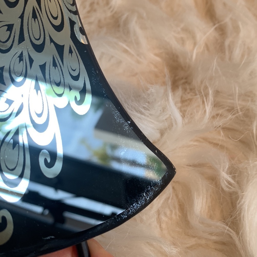 Mirrored Black Dress with Peacock Design Jewelry Holder - Picture 5 of 7